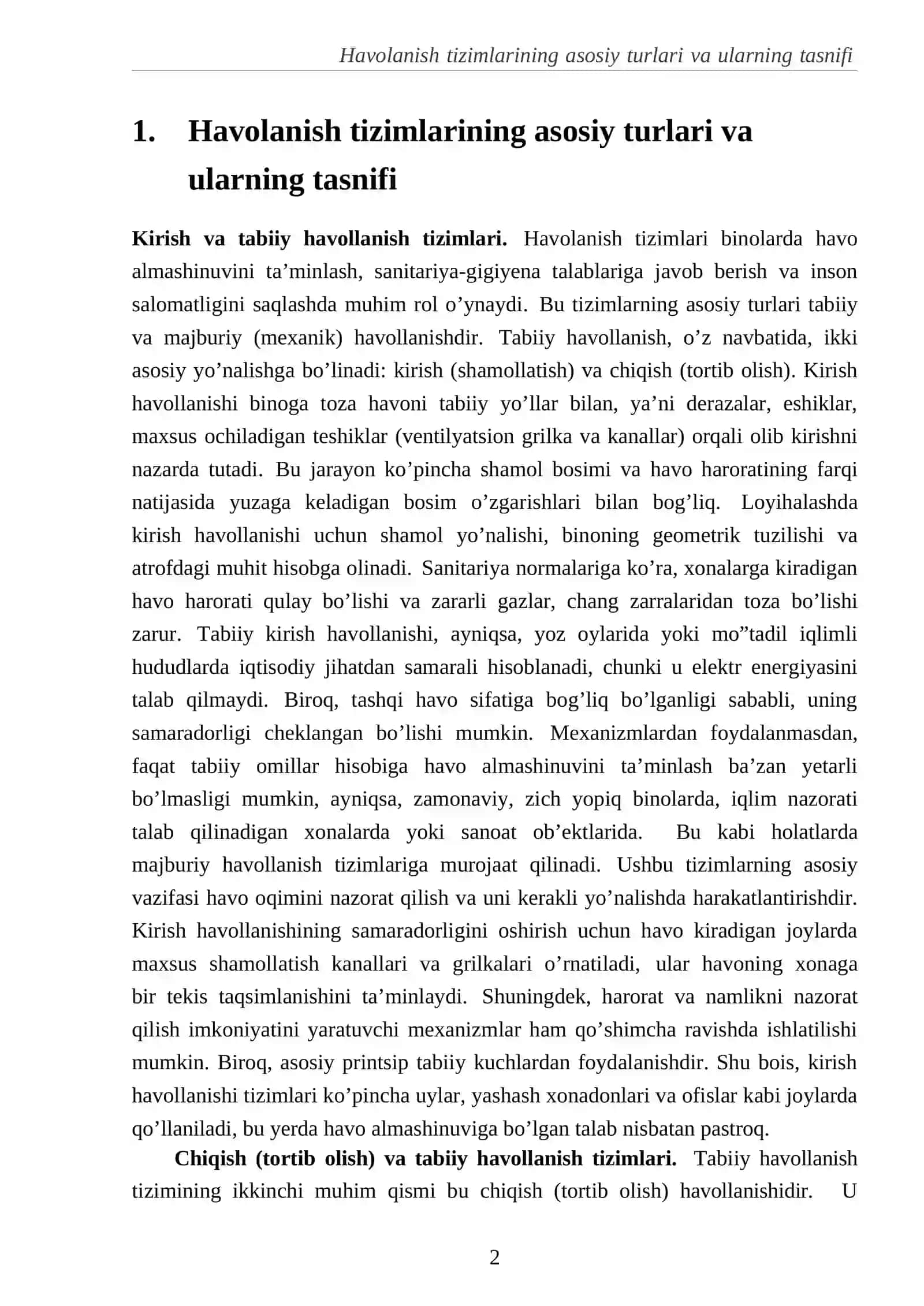 Ventilyatsiya tizimlarining turlari va qo‘llanilish sohalari 3