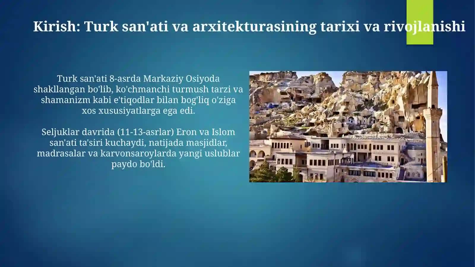 Turkiya san’ati va memorchiligi 3