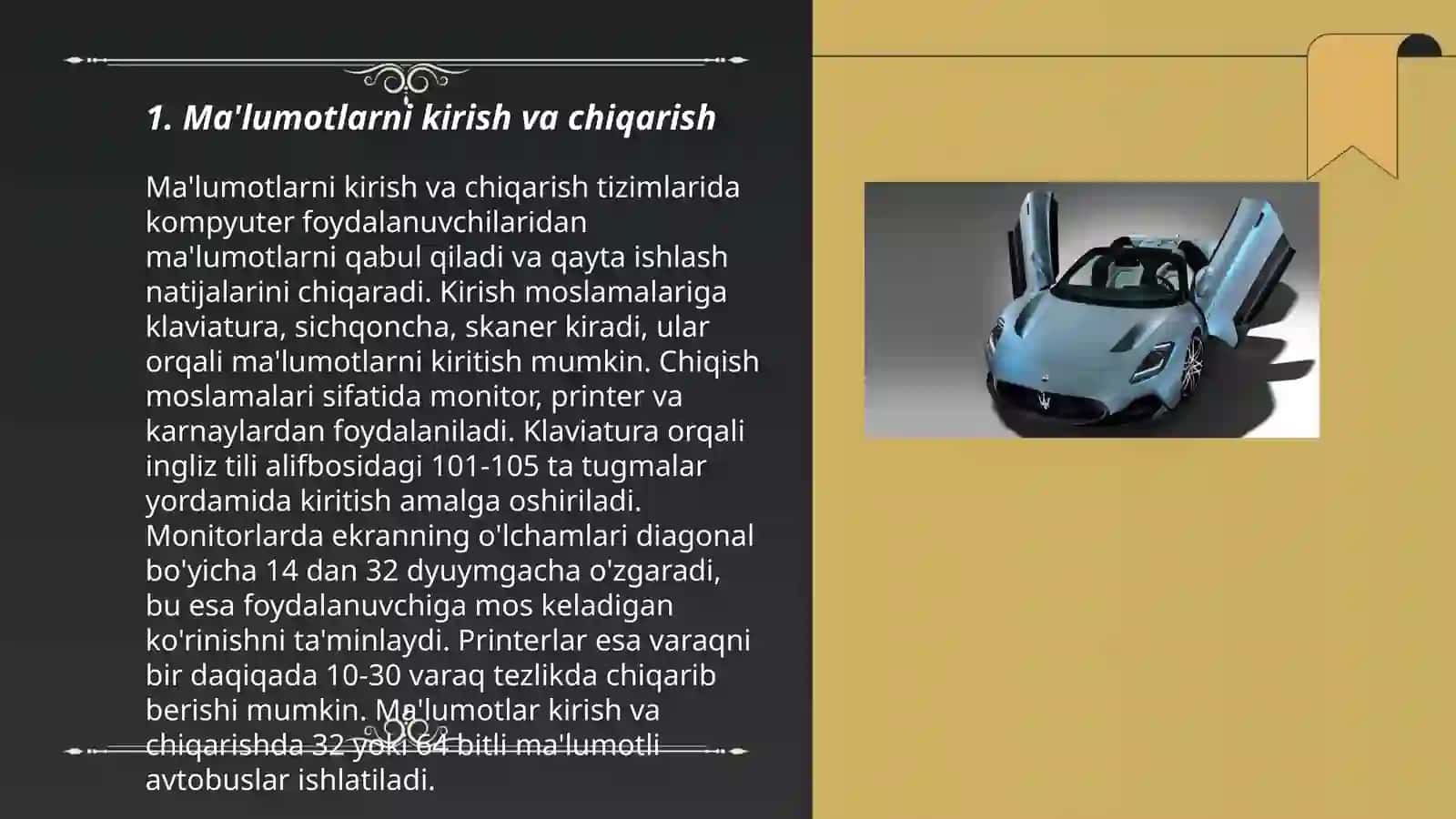 Ma'lumotlarni kirish va chiqarish 3
