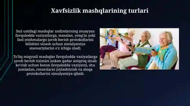Xavfsizlik mashqlarining turlari 3