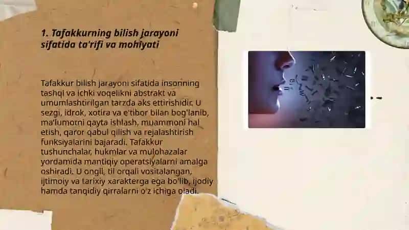 Tafakkurning bilish jarayoni sifatidagi mohiyati 3