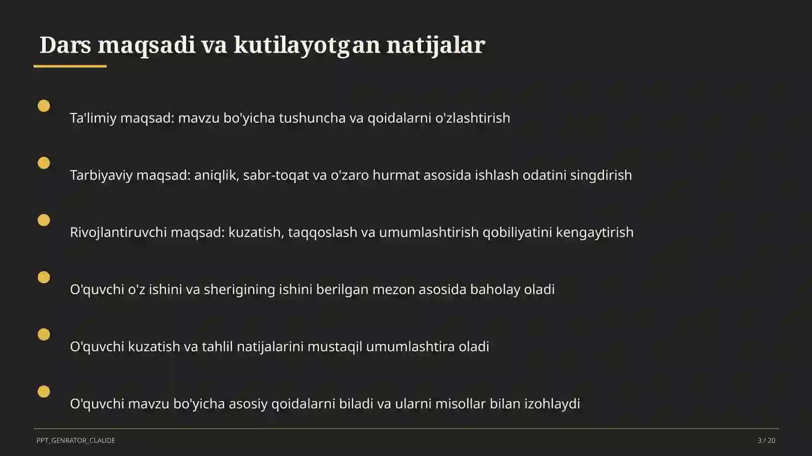 O'qituvchilarning Milliy sertifikatiga tayyorgarlik 3