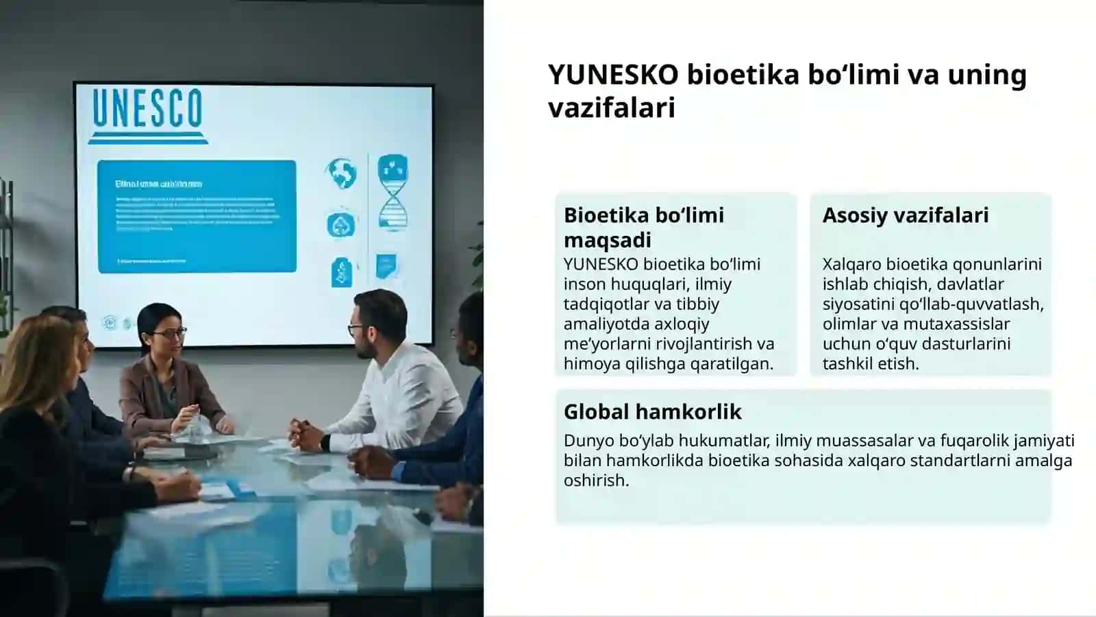 Bioetika: Xalqaro tashkilotlar va insoniyat 3