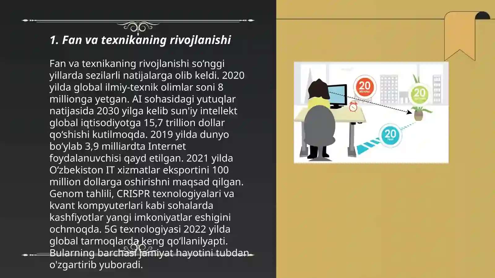 Tarbiya fanidan fan texnika taraqqiyoti va inson ma'naviyati 3