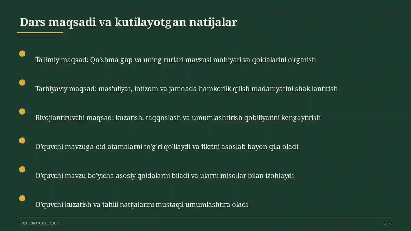 Qo'shma gap va uning turlari (9-sinf) 3