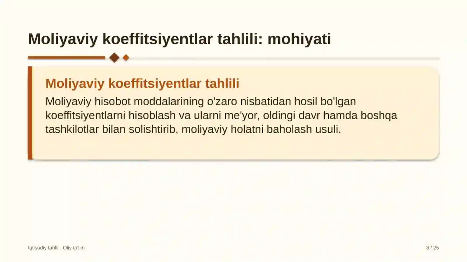Moliyaviy koeffitsiyentlar tahlili: mohiyati 3