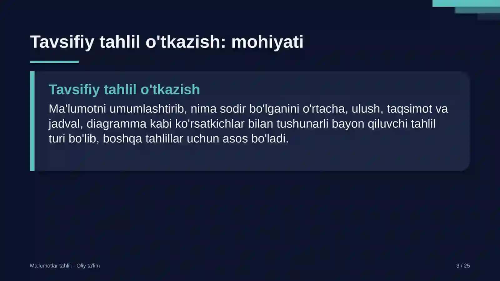 g'allachilikda tavsifiy tahlil o'tkazish 1203 3