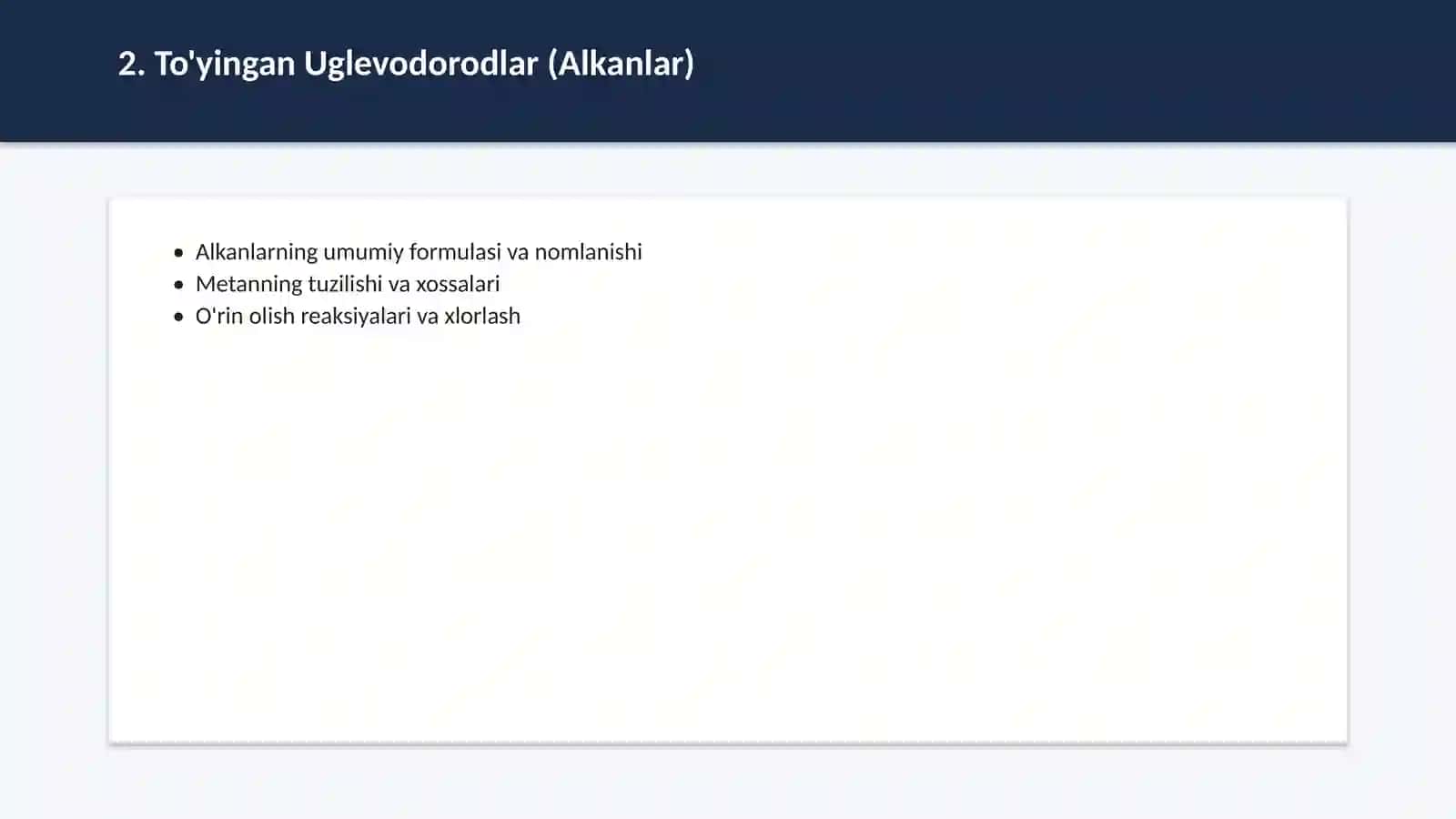 Organik kimyo uglevodorodlar 3