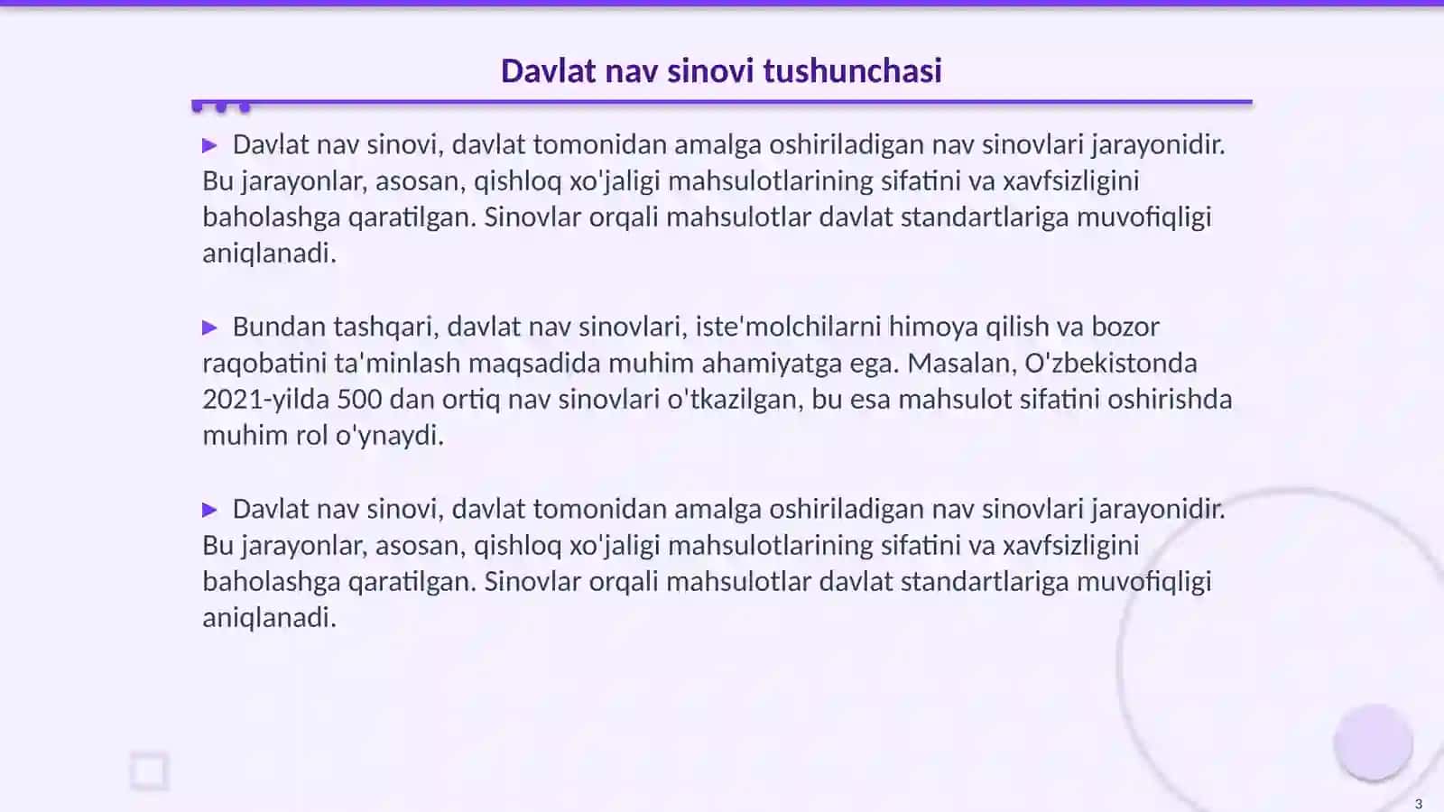 Davlat nav sinovi vazifalari 3