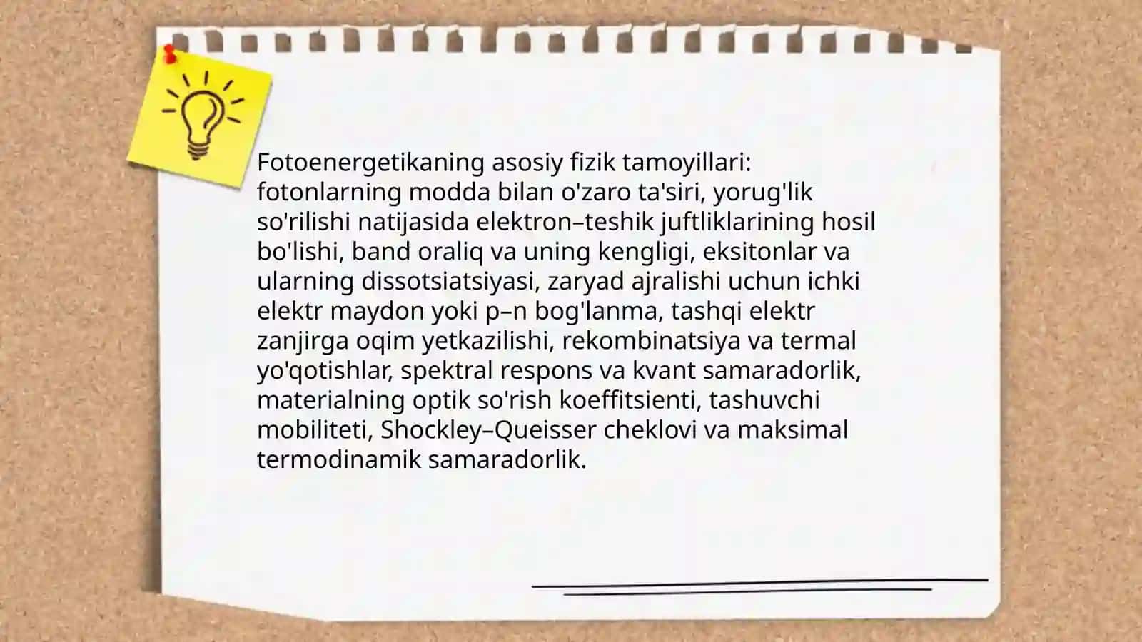 Fotoenergetikani nazariy jihatlari 3