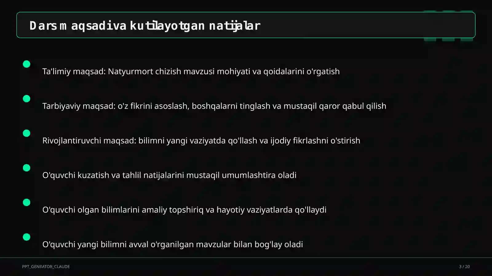 Natyurmort chizish (2-sinf) 3