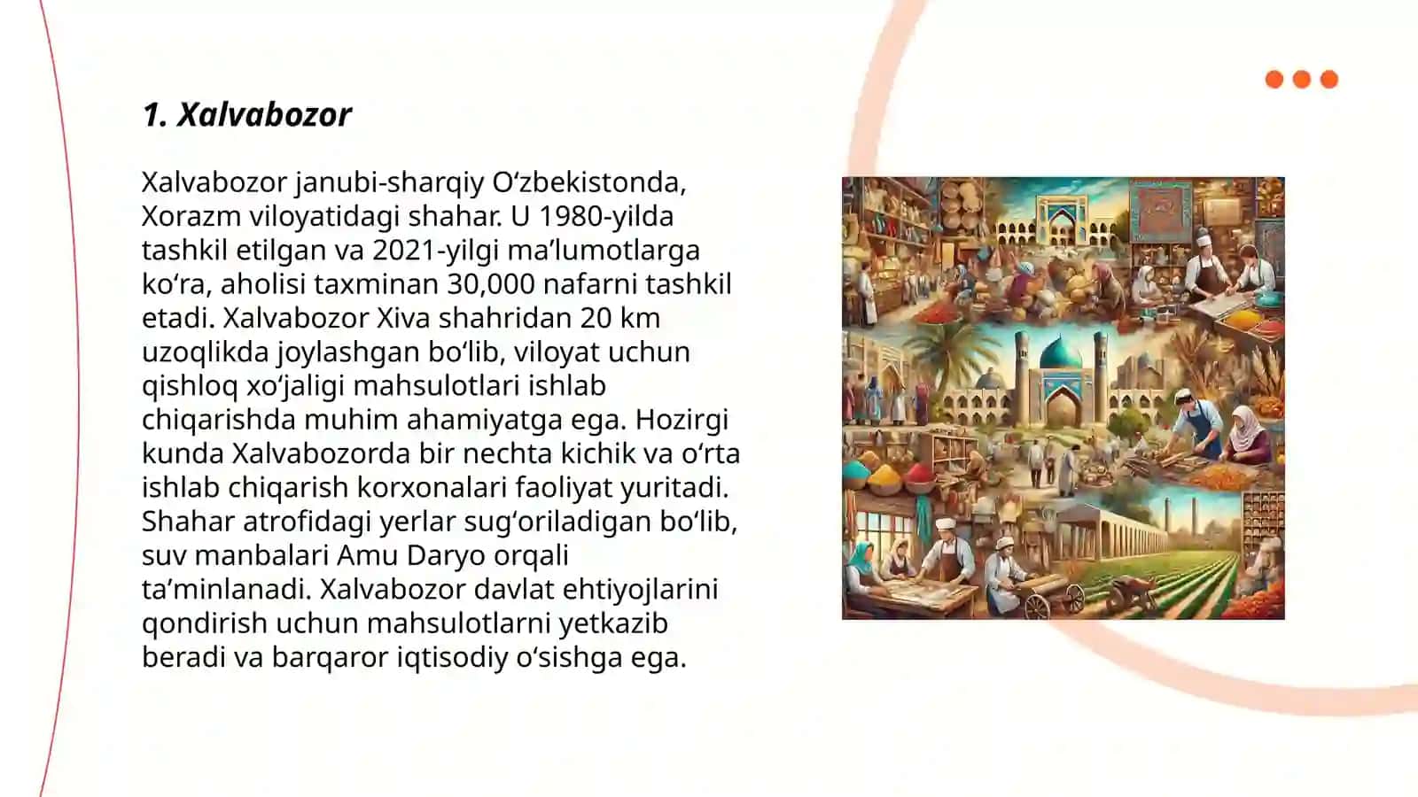 Oʻzbekistondagi kishilarning kasb-hunari bilan bogʻliq joy nomlari 3