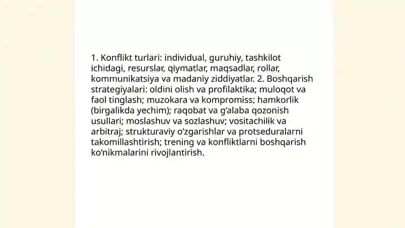 Konfliktlarni boshqarish tartiblari va usullari 3