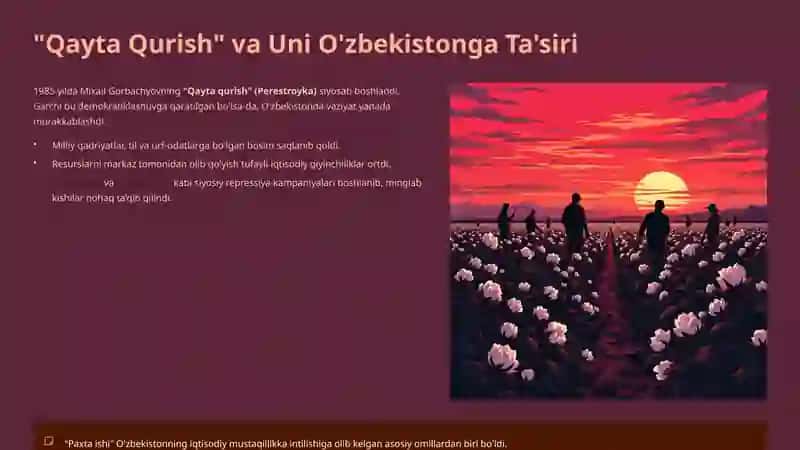 O'zbekiston Mustaqillikka Erishish Arafasida: Ijtimoiy-Siyosiy va Iqtisodiy Ahvol 3