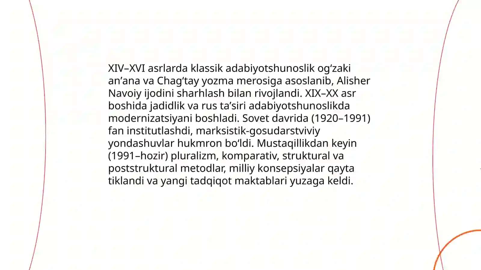 Oʻzbek adabiyotshunosligi va ularning fan rivojida tutgan oʻrni 3