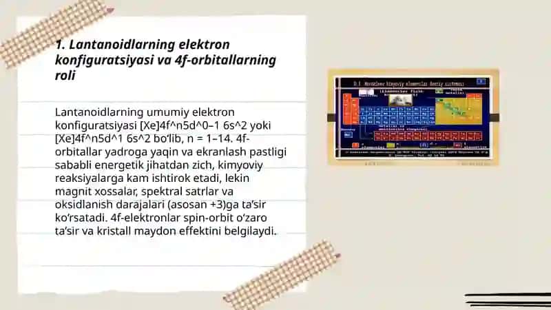 Lantanoidlarning fizik-kimyoviy xossalari 3