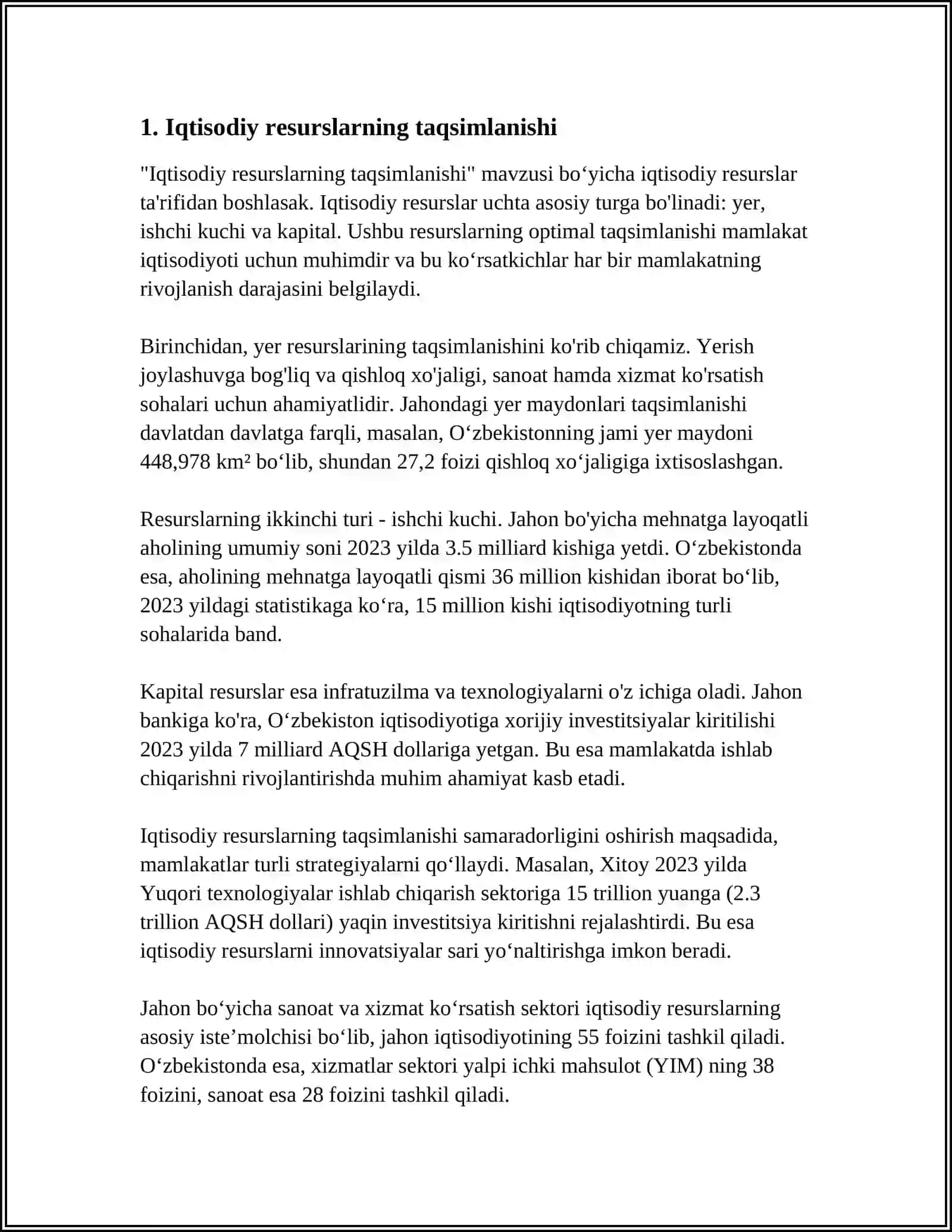 SOGʻLIQNI SAQLASHGA TA'SIR QILUVCHI IQTISODIY TAMOYILLAR VA QONUNLAR 3