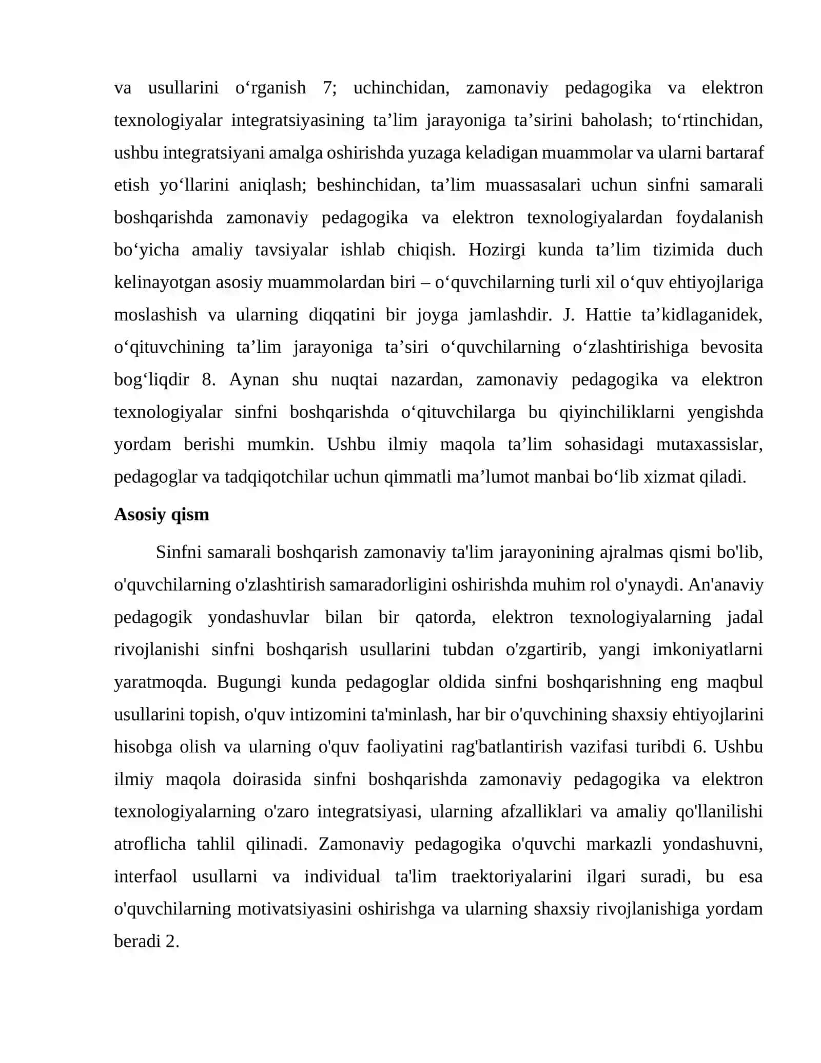 Sinfni boshqarishda zamonaviy pedagogika va elektron texnologiyalar 3