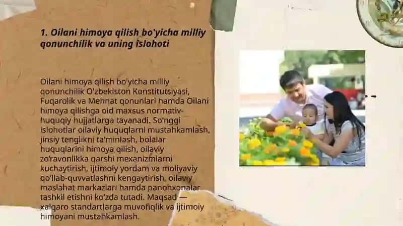 Oilani qo'llab quvvatlash va himoya qilish 3