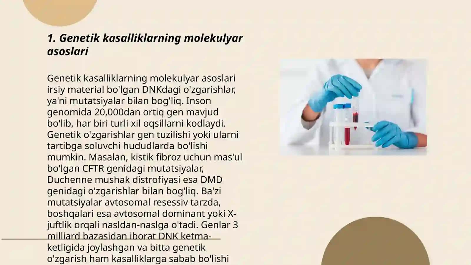 Genetik xastaliklarning molekuyar diagnostikasi asoslari 3