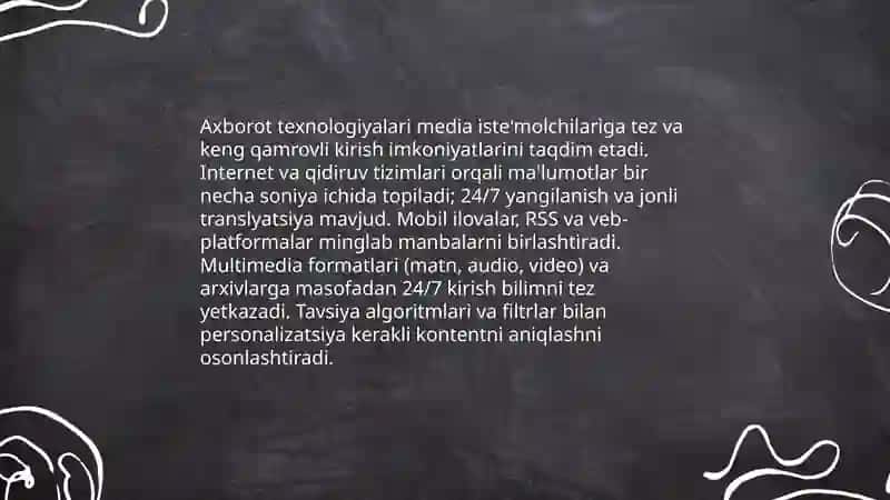 Axborot texnologiyalari media iste'molchilariga 3