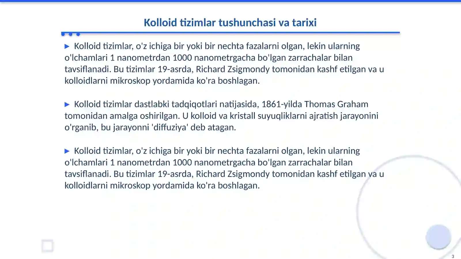 Kolloid tizimlar 3
