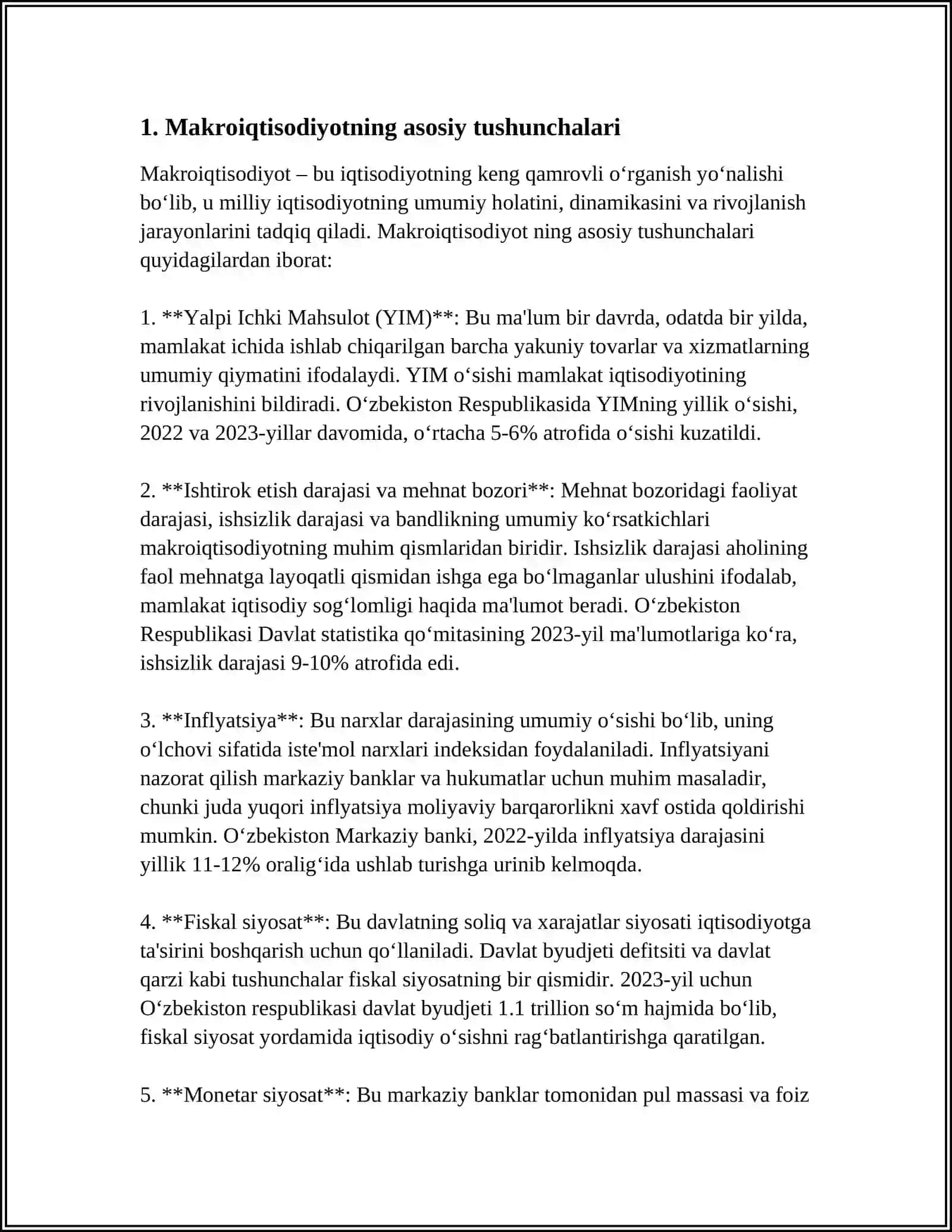 SOLIQLARNING MAKROIQTISODIY MOHIYATI VA ROLI 3