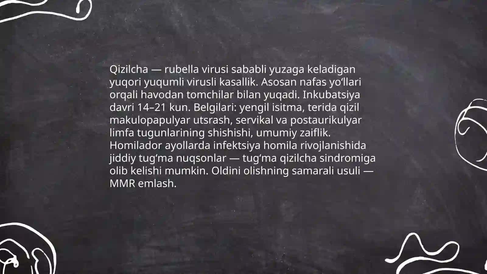 Qizilcha kasaligi 3
