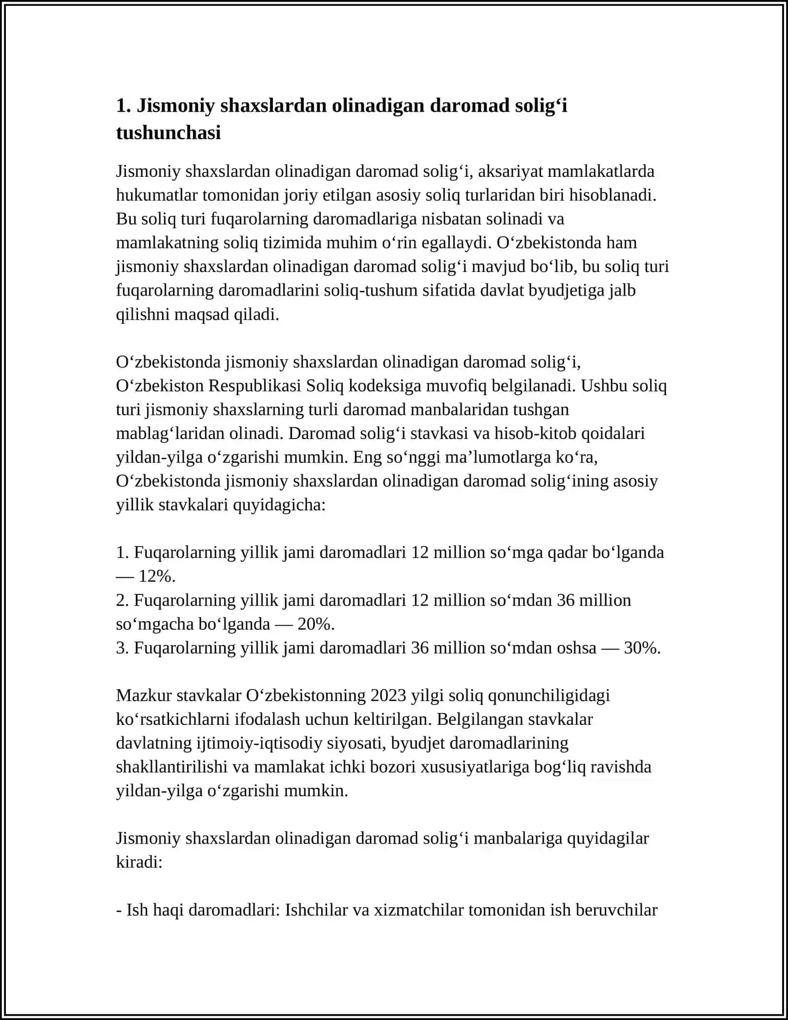 Jismoniy shaxslardan olinadigan daromad solig‘i va to‘lov tartibi 3