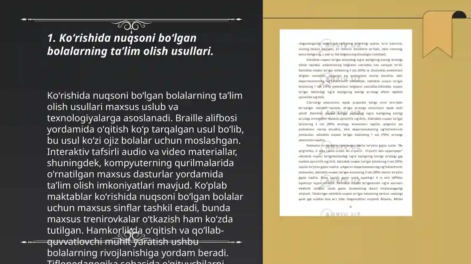 Koʻrishida nuqsoni boʻlgan bolalarni korreksiyalash 3