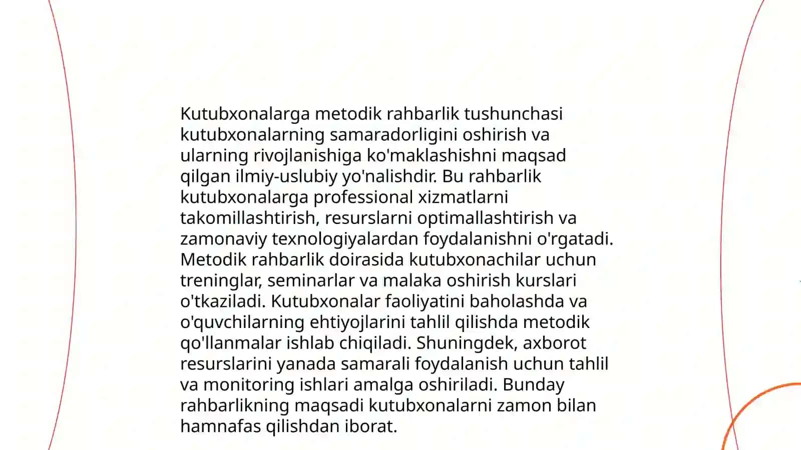 Kutubxonalarga metodik rahbarlik tashkil etish masalalari 3