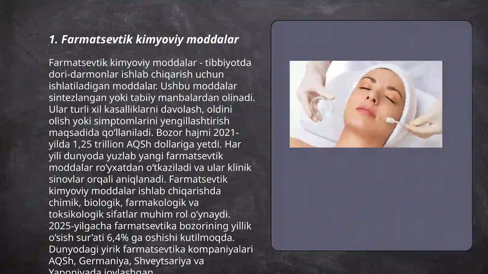 Tibbiyot amaliyotida qo'llaniladigan kimyoviy moddalar 3