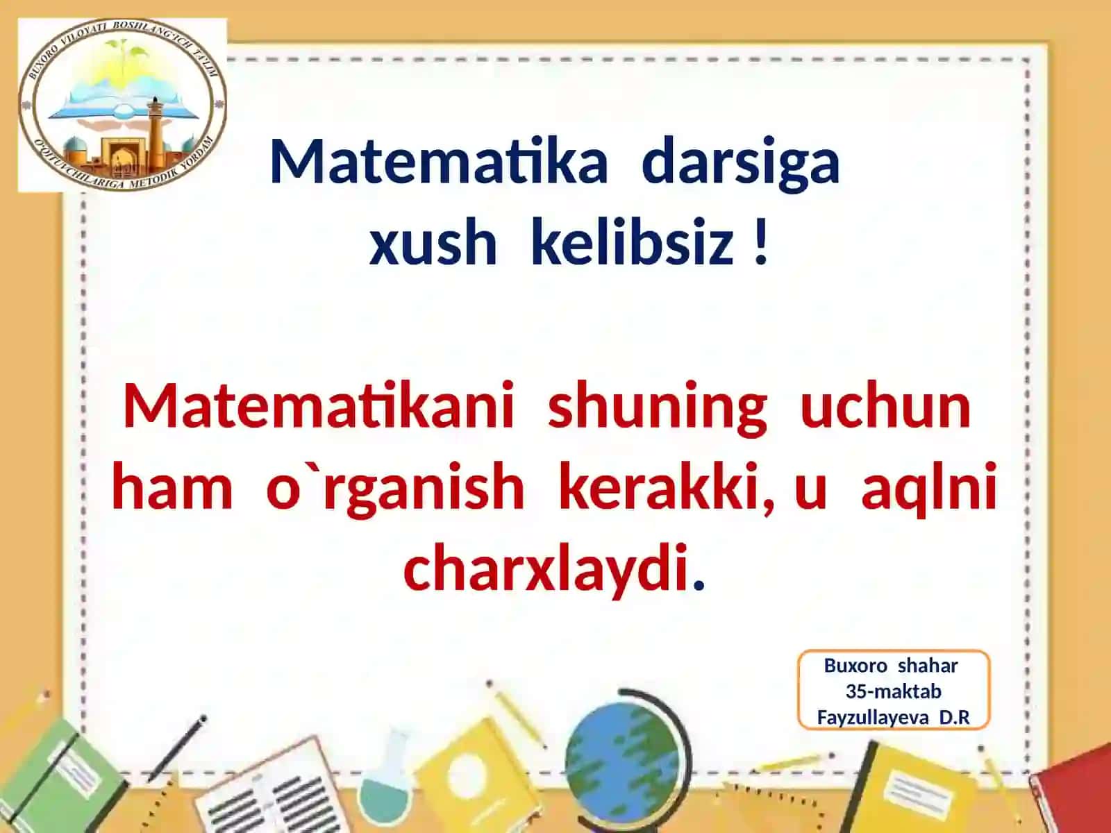 Fayzullayeva Dilrabo Rahmonovna 35-maktab boshlang'ich sinfoqituvchisi 3
