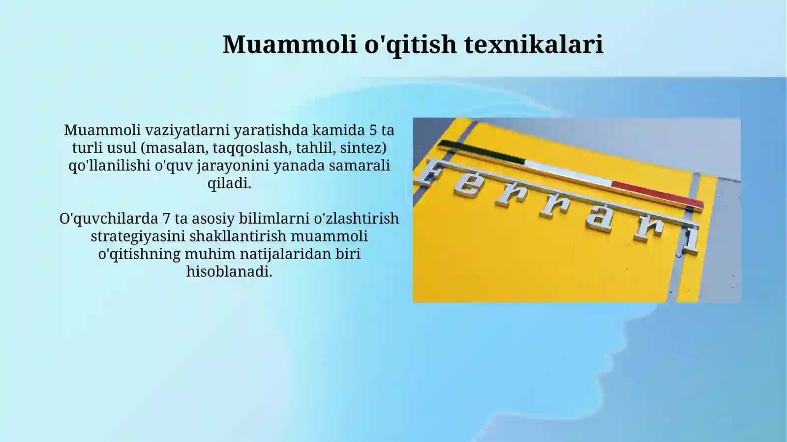 Pedagogik texnika Pedagogik texnikani shakllantirish metodikasi 3