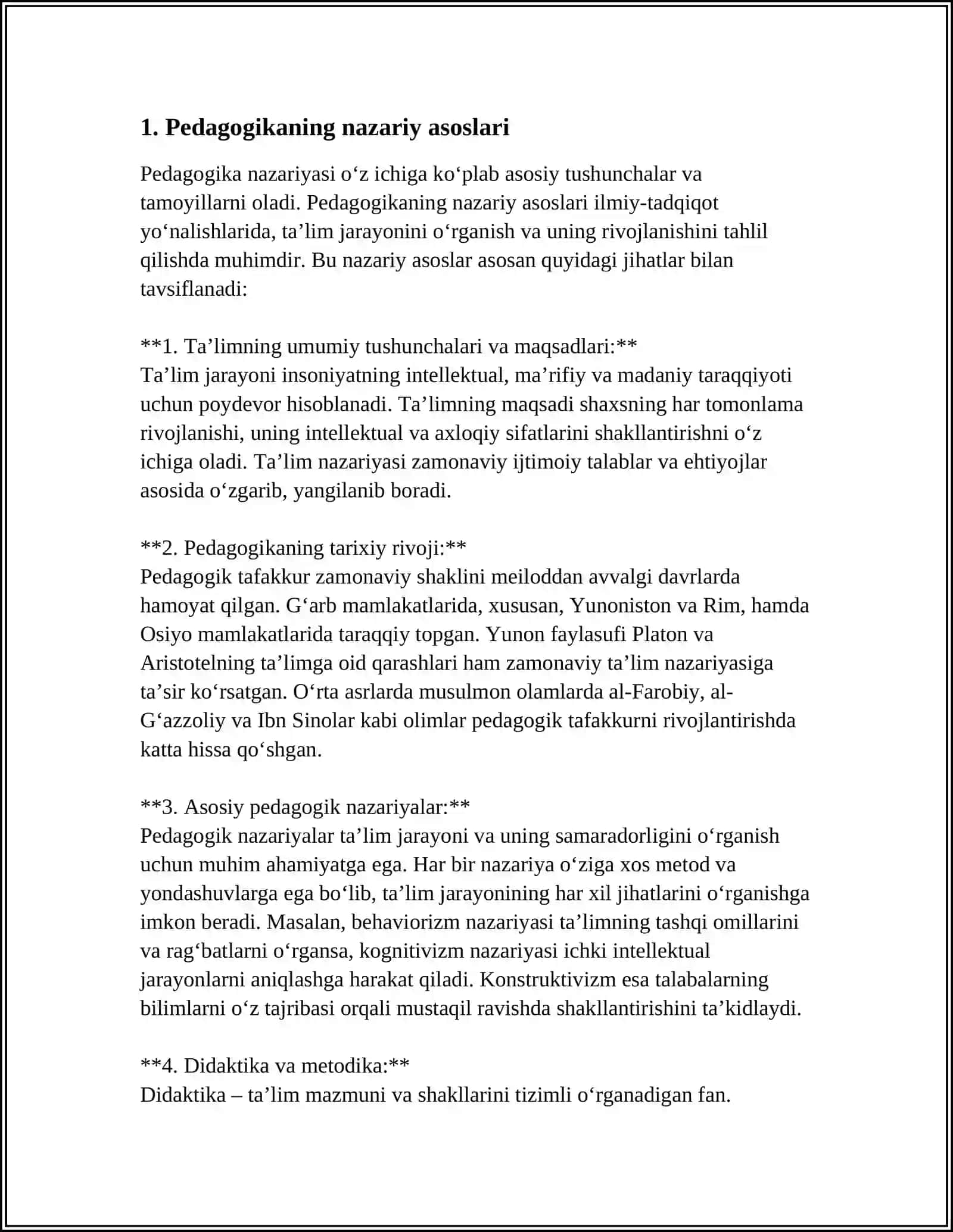 PEDAGOGLIK KASBINING JAMIYAT TARAQQIYOTIDA TUTGAN O'RNI 3