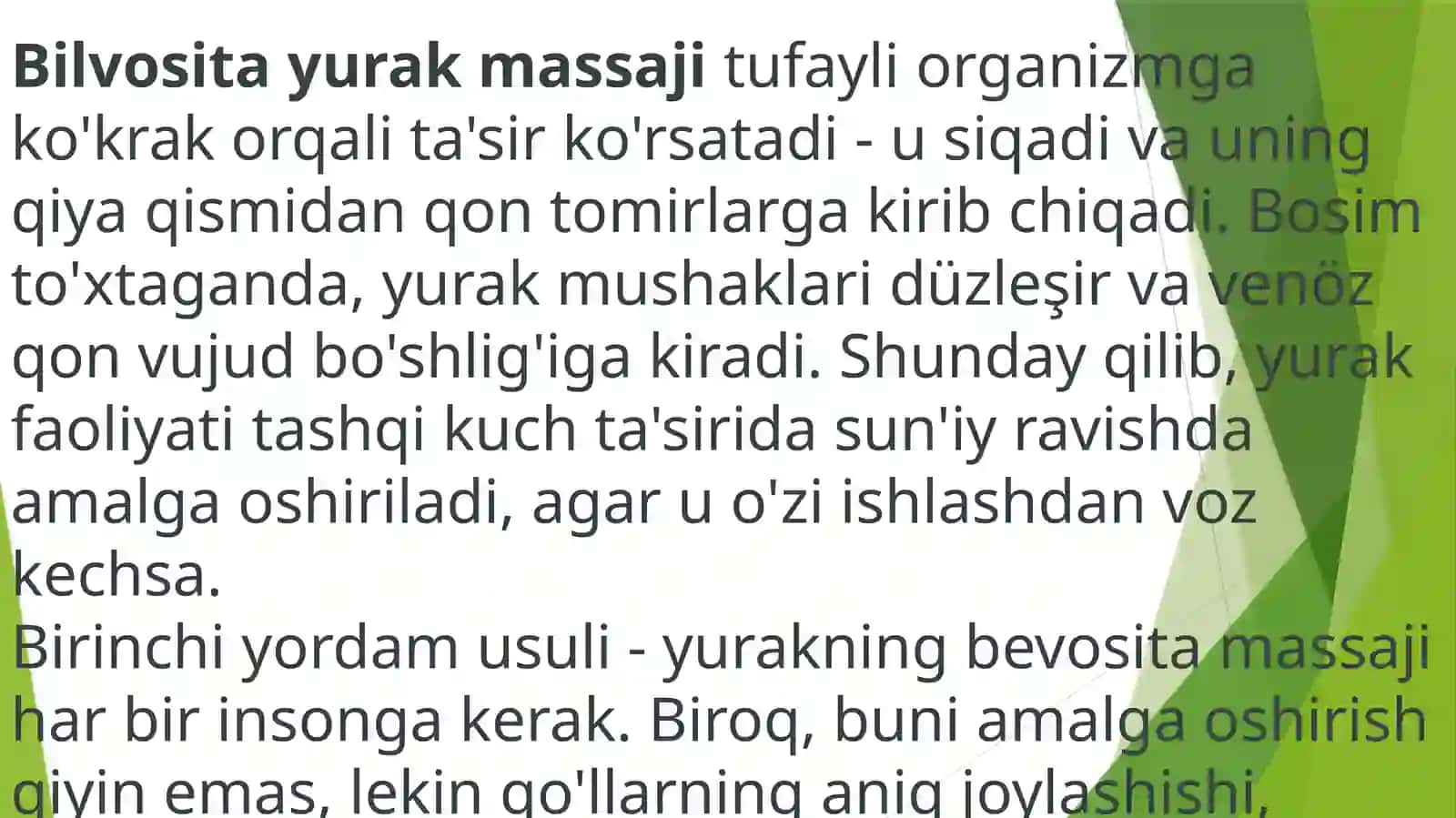 Yurakning bevosi tomiridagi xatoliklar va ularni oldini olish 3
