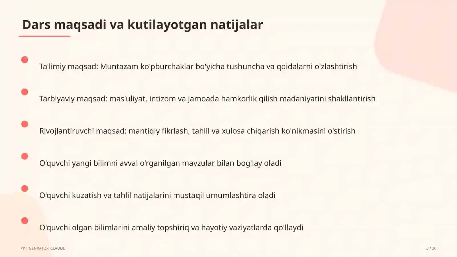 Muntazam ko'pburchaklar (9-sinf) 3