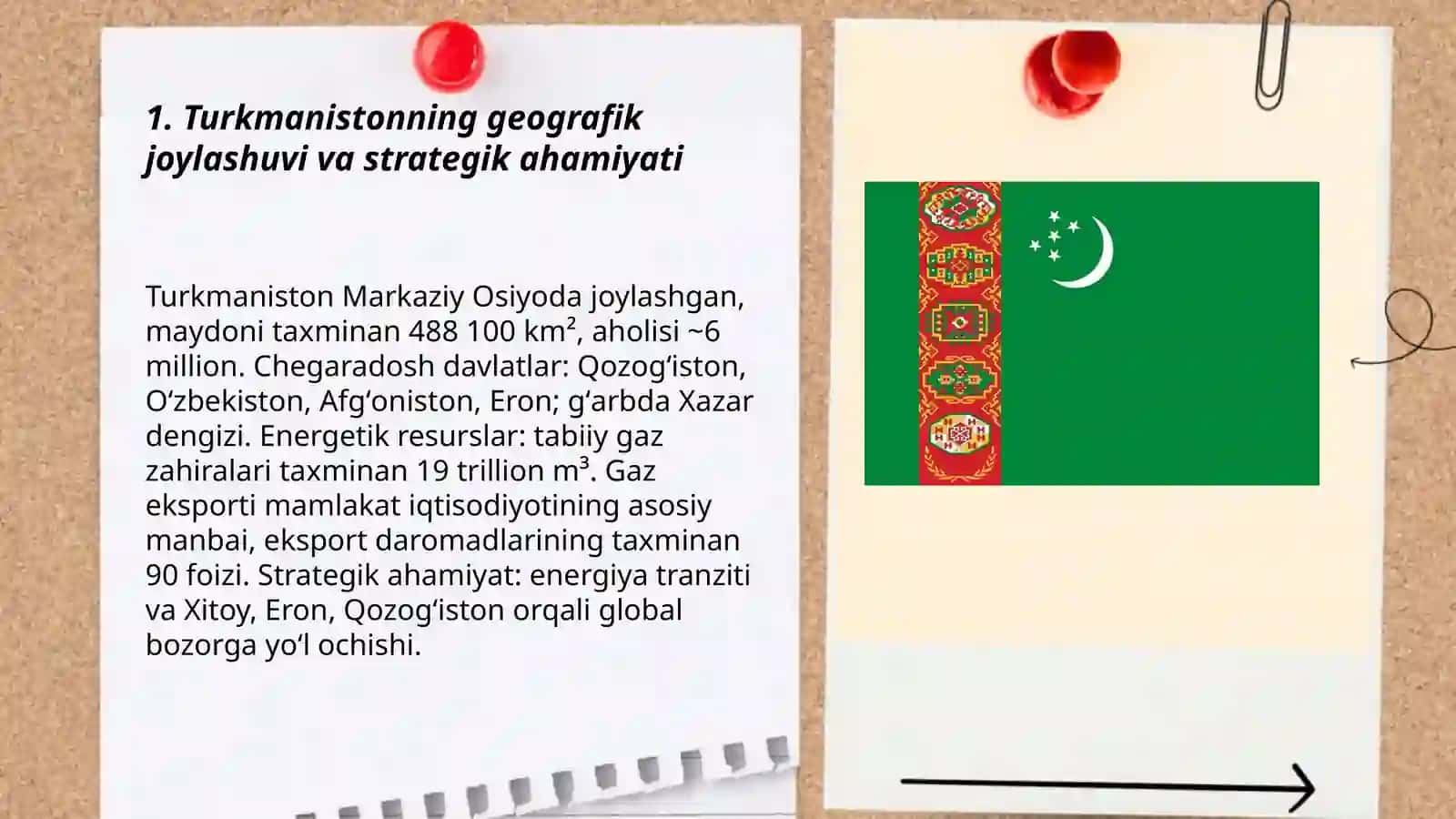 Turkmanistonning iqtisodiy geografik o'rni 3
