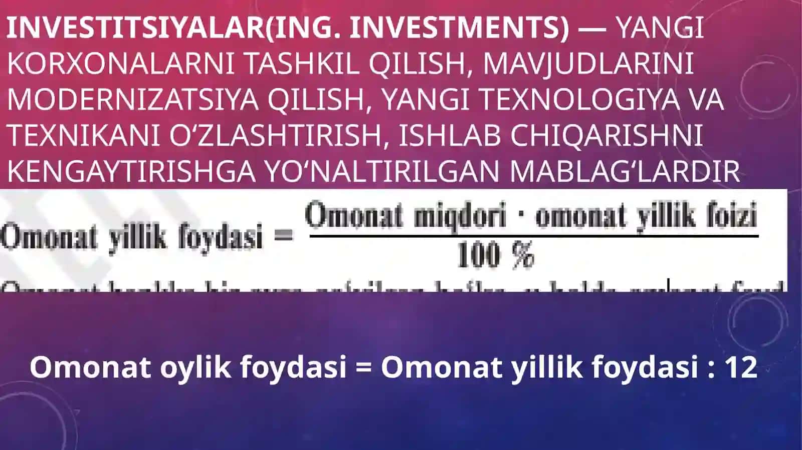 JAMG‘ARISH VA SUG‘URTA 3