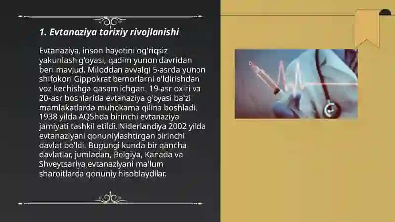 Evtanaziya muammolari 3