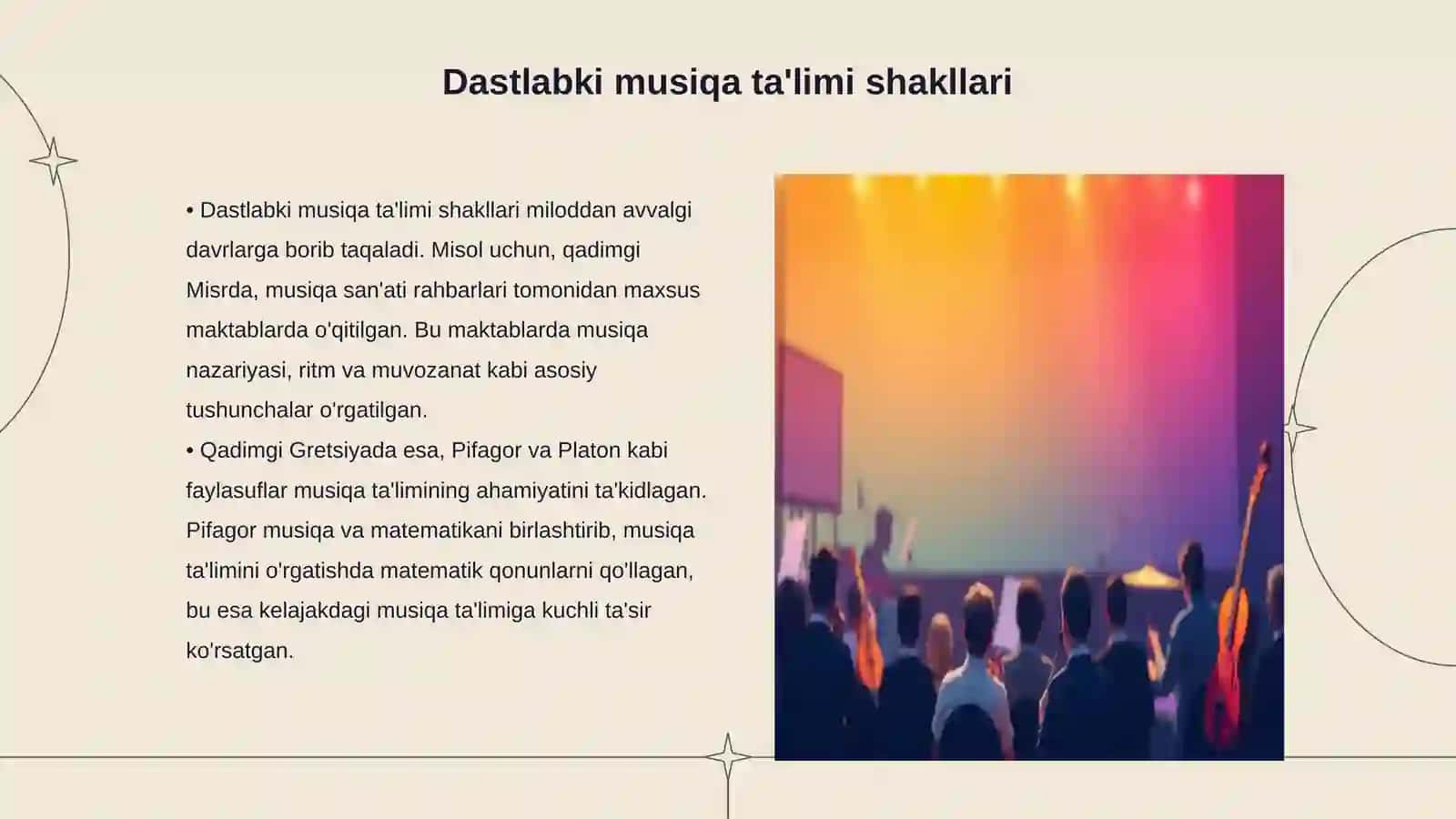 Musiqa ta'lim tarixi 3