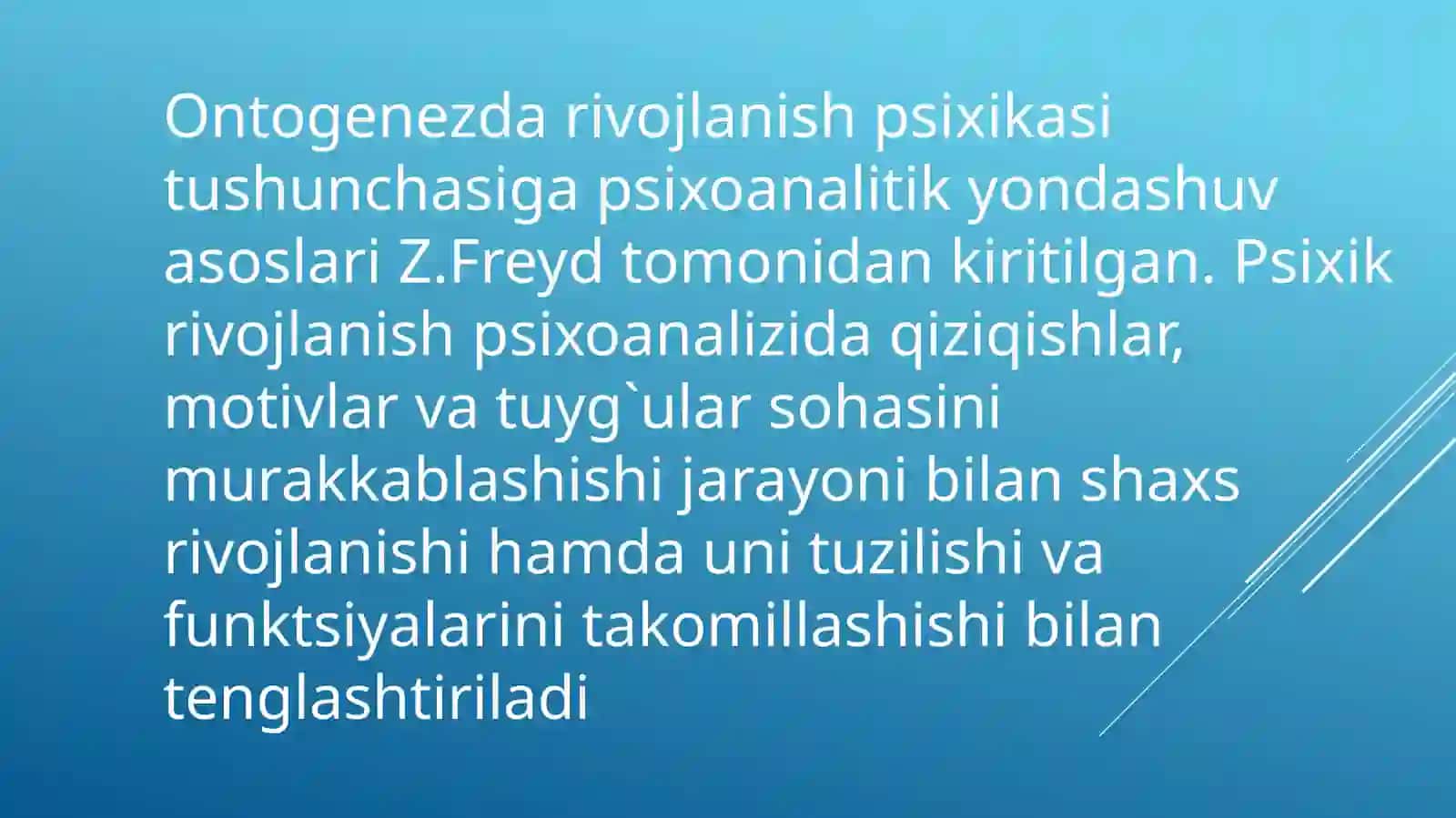 PSIXOLOGIK MAKTABLARDA RIVOJLANISH NAZARIYALARI 3