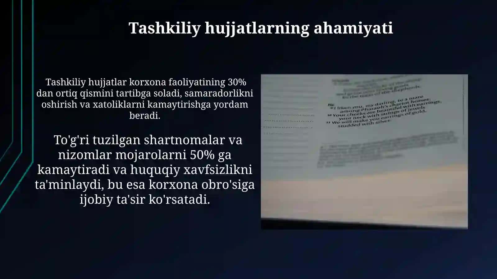 Tashkiliy hujjatlar.Guvohnoma yo‘riqnoma shartnoma nizom - usta Farmayish hujjatlar 3