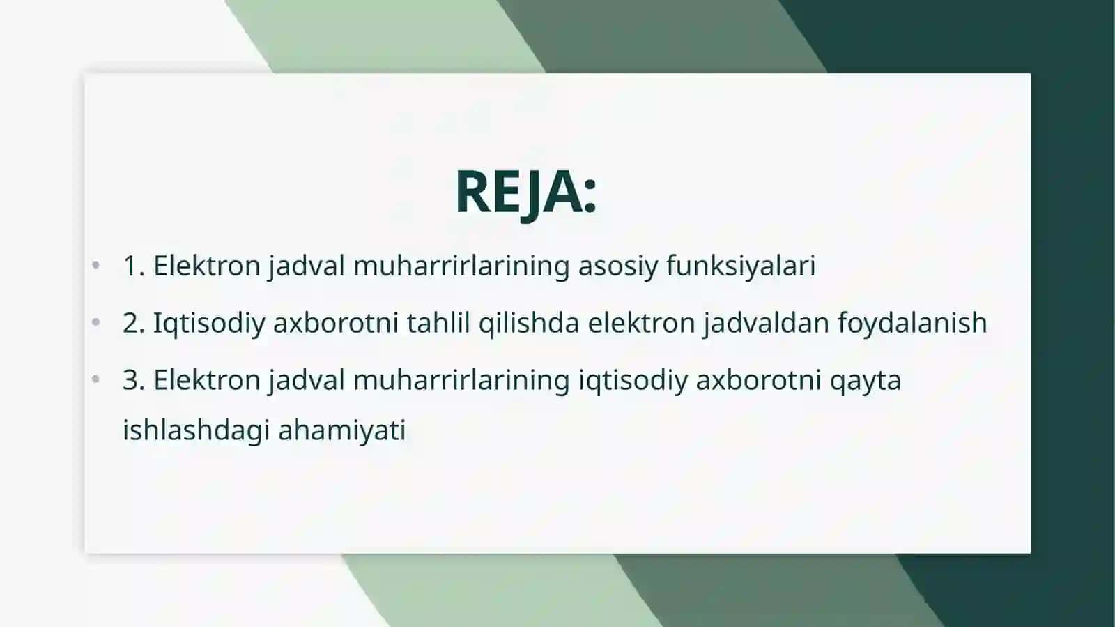 Texnik tizimlarda axborot texnologiyalari 3
