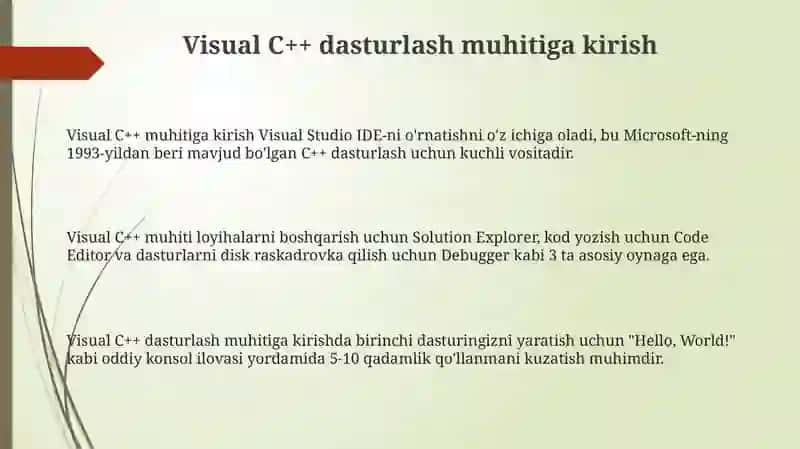 Visual C++ muhitida dasturlash 3