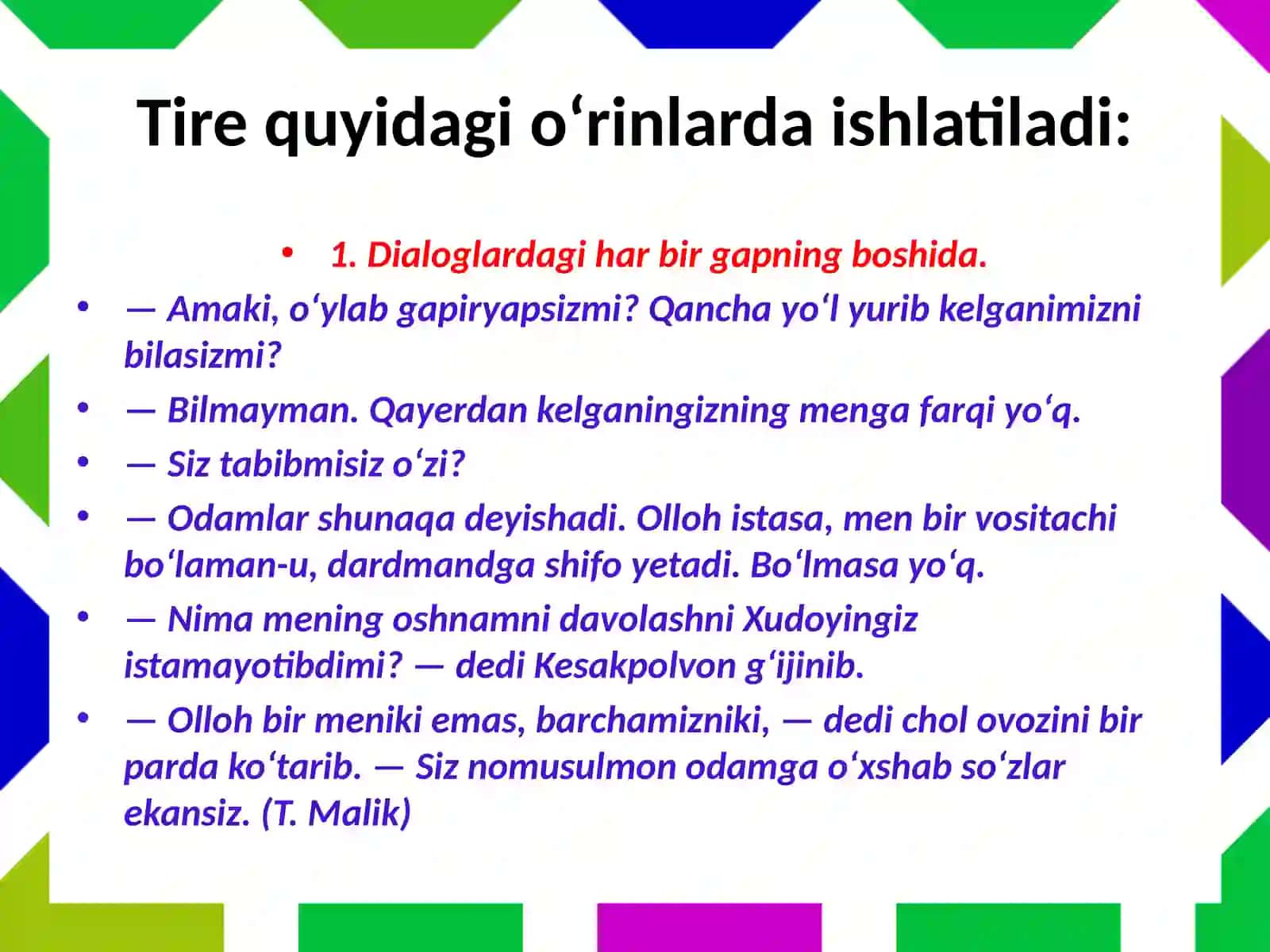 Tire tinish belgisini ishlatilishi 3