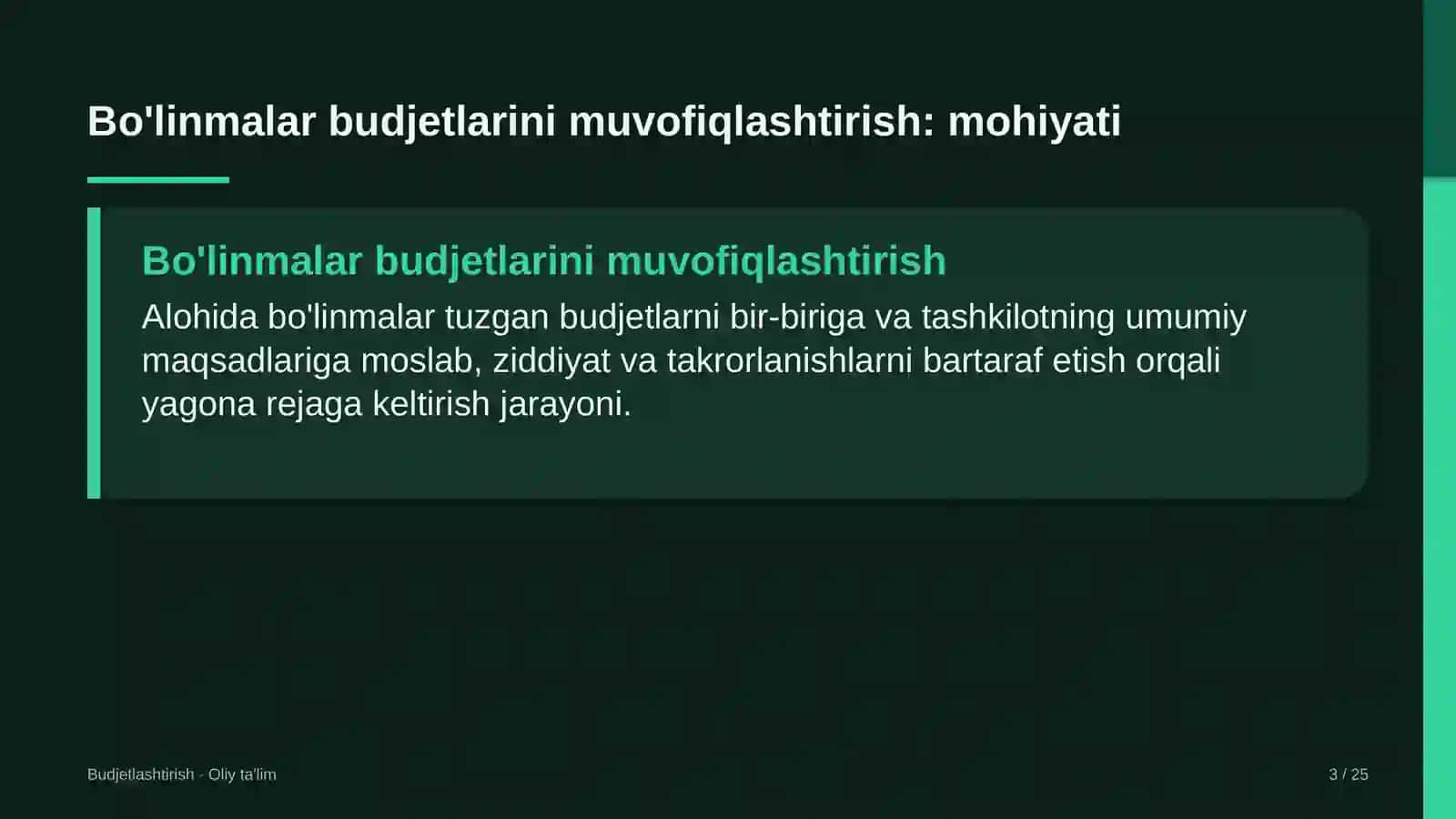 favqulodda vaziyatlar xizmatida bo'linmalar budjetlarini muvofiqlashtirish 1581 3