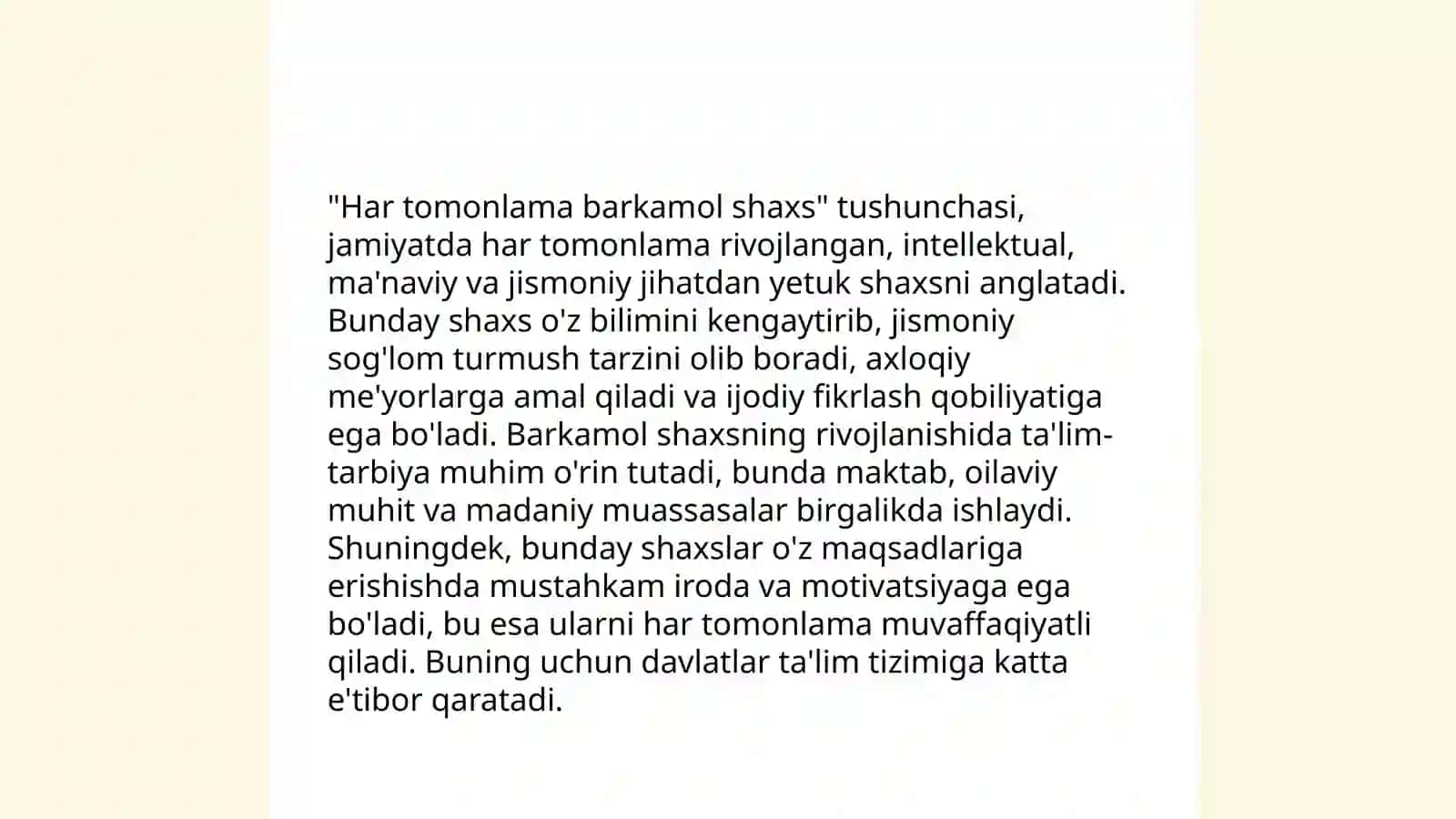Har tomonlam barkamol shaxsni shakllantirish - milliy tarbiyaning bosh maqsadi 3