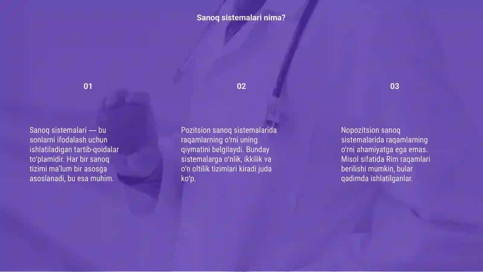 Sanoq sistemalari haqida tushuncha 3