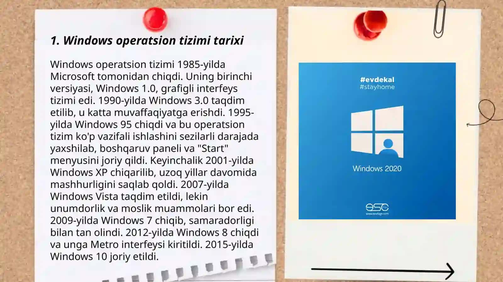 Windowsning asosiy oynalari 3